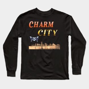 BALTIMORE CHARM CITY DESIGN Long Sleeve T-Shirt